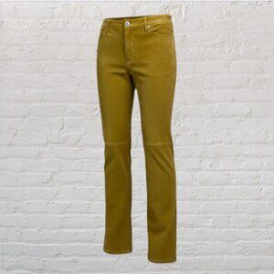 VINTAGE HEART MOON STAR -- Leather Jeans, Chamois Colored, Soft Suede-Feel